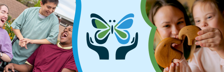 Local Offer banner featuring SEND & AP Partnership logo and pictures of families and friends. 